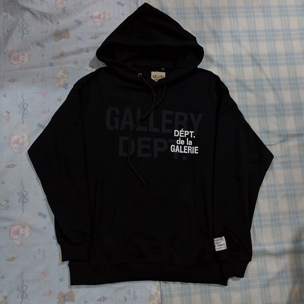 Gallery Dept Black Hooded Sweatshirt